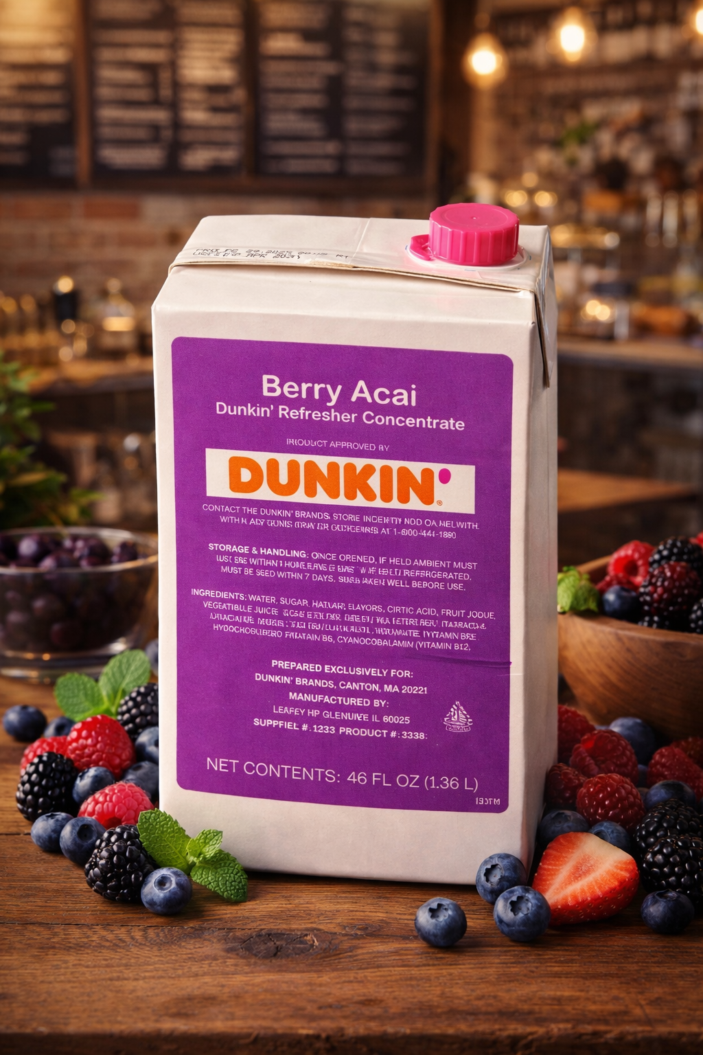 Berry Acai Dunkin Refresher Concentrate 🍓🫐
