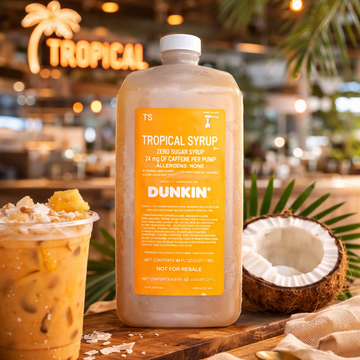 Dunkin' Donuts Tropical Dunkin Energy Zero Sugar 64 fl oz Jug with Pump